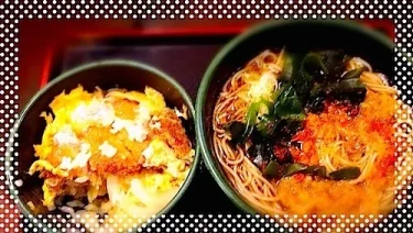 職業訓練のランチ日記｜ゆで太郎の丼とそば